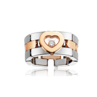 Chopard Happy Diamonds Hearts 18K White and Rose Gold Ring Chopard Happy Diamonds Hearts 18K White and Rose Gold Ring