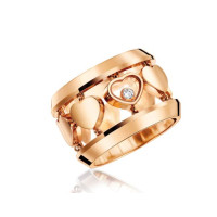 Chopard Happy Amore Hearts 18K Rose Gold Ring Chopard Happy Amore Hearts 18K Rose Gold Ring