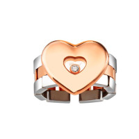 Chopard Happy Diamonds Hearts 18K Rose and White Gold Ring Chopard Happy Diamonds Hearts 18K Rose and White Gold Ring
