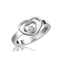 Chopard Happy Diamonds Hearts 18K White Gold Ring