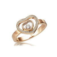 Діамантовий перстень Chopard Happy Diamonds Hearts з рожевого золота 18 карат Діамантовий перстень Chopard Happy Diamonds Hearts з рожевого золота 18 карат