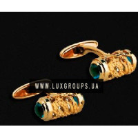 Запонки Carrera y Carrera Hombre 18K Yellow Gold and Blue Topaz Cufflinks