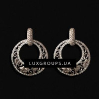 Сережки Carrera y Carrera Taj Mahal 18K White Gold Mini Kerala Earrings with Diamonds