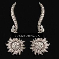 Сережки Carrera y Carrera AVA 18K White Gold Sun Earrings with Diamonds Сережки Carrera y Carrera AVA 18K White Gold Sun Earrings with Diamonds