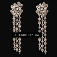 Сережки Carrera y Carrera Mosaico 18K White Gold Bow Earrings with Diamonds