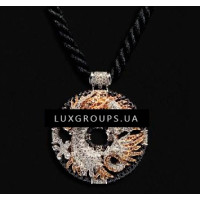 Подвеска Carrera y Carrera Circulos De Fuego 18K Yellow and White Gold ShanghaI Maxi Necklace with Diamonds