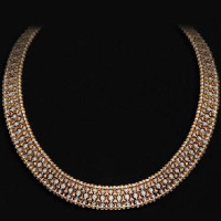 Колье Carrera y Carrera Mosaico 18K Yellow and White Gold Necklace with Diamonds