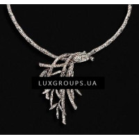 Колье Carrera y Carrera Bambu 18K White Gold Necklace with Diamonds