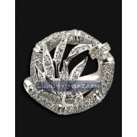 Carrera y Carrera Bambu 18K White Gold TAO Ring with Diamonds Carrera y Carrera Bambu 18K White Gold TAO Ring with Diamonds