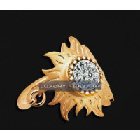 Carrera y Carrera Sol Y Sombra 18K Yellow Gold Ring with Diamonds Carrera y Carrera Sol Y Sombra 18K Yellow Gold Ring with Diamonds