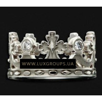 Carrera y Carrera Mi Princesa 18K White Gold Spanish Tiara Ring with Diamonds Carrera y Carrera Mi Princesa 18K White Gold Spanish Tiara Ring with Diamonds