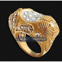 Carrera y Carrera Ruedo 18K Yellow and White Gold Montera Ring with Diamonds Carrera y Carrera Ruedo 18K Yellow and White Gold Montera Ring with Diamonds