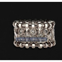 Каблучка Carrera y Carrera Mosaico з 18-каратного білого золота з діамантами принцеси