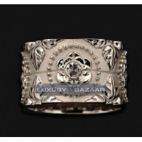 Каблучка Carrera y Carrera Mosaico з білого золота 18 карат з діамантами Каблучка Carrera y Carrera Mosaico з білого золота 18 карат з діамантами