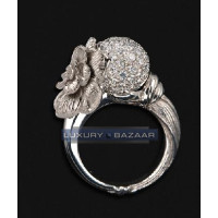 Carrera y Carrera Gardenia 18K White Gold Ring with Diamonds Carrera y Carrera Gardenia 18K White Gold Ring with Diamonds
