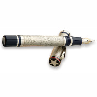 Автоматична ручка Montegrappa Cosmopolitan 1849 E-W Limited Edition - Sterling Silver and Blue Fountain Pen