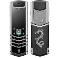 Vertu Signature S Design Dragon Collection, нержавіюча сталь, смарагди