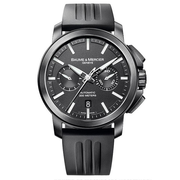 Baume &amp; Mercier Watch Classima Executives Magnum XXL Chronograph Black PVD Steel