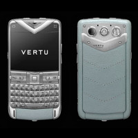 Vertu Constellation Quest brushed stainless steel, silver leather