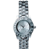 Christal Stainless Steel Diamond Sapphire Ladies
