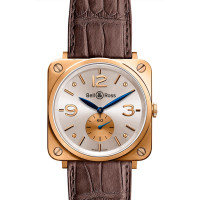 Bell &amp; Ross watches BR-S GOLD SILVER DIAL