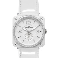 Bell &amp; Ross watches BR-S CERAMIC WHITE DIAL &amp; DIAMONDS