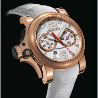Chronofighter R.A.C Trigger red gold, White Rush