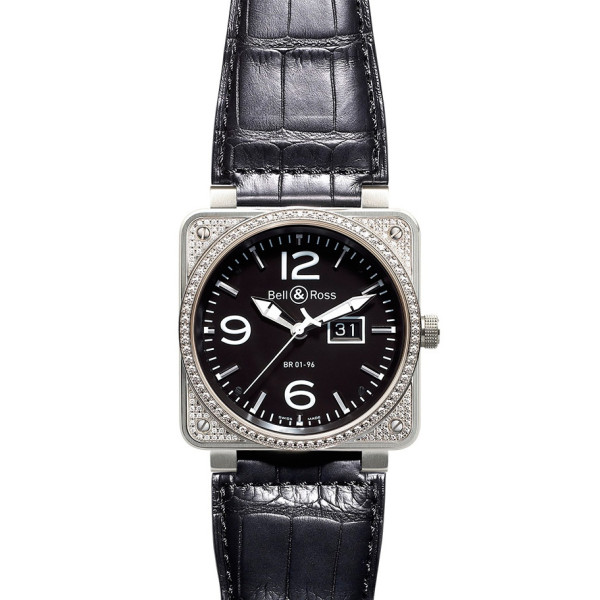 Bell &amp; Ross watches BR 01-96 TOP DIAMOND BLACK DIAL