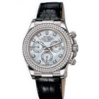 Daytona White Gold - Diamond Bezel Pearl Dial Diamonds