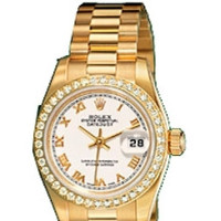 Rolex Oyster Perpetual Lady-Datejust Yellow Gold Diamonds