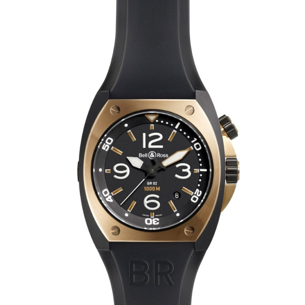 Bell & Ross watches BR 02 PINK GOLD CARBON FINISH! ~ DCDMRKR ~!