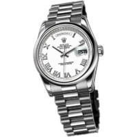 Rolex Day-Date 36mm  White Gold - Domed Bezel - President