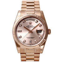 Rolex Day-Date 36mm President Pink Gold - Fluted Bezel