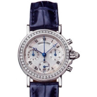 Breguet Marine Chronograph Ladies (WG / Diamonds / Leather)