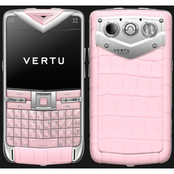 Vertu Constellation Quest Steel Pink Alligator
