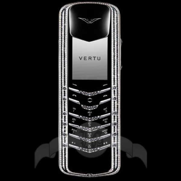 Vertu Signature Coloured Diamonds Белое золото, белые и чёрные бриллианты