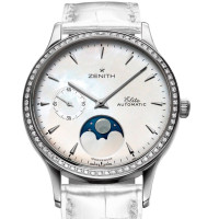 Zenith Class Lady Moonphase Diamonds/ White Dial