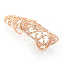 Кольцо Jacob & Co, розовое золото, бриллианты