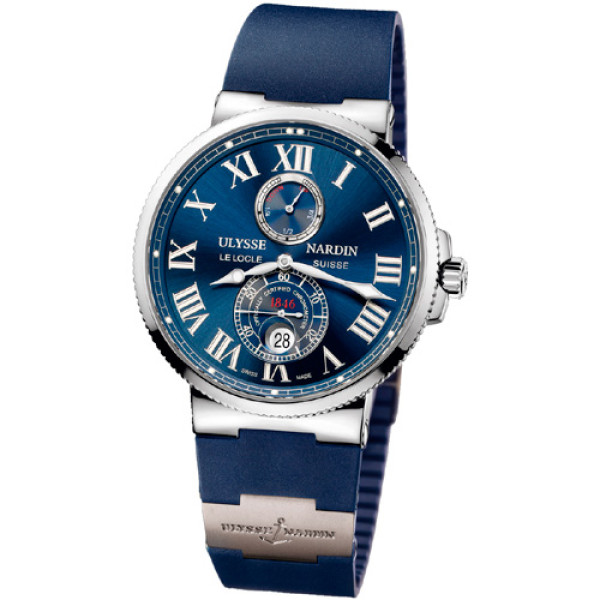 Ulysse Nardin Maxi Marine Chronometer 43mm (Steel / Blue / Rubber)