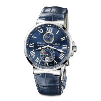 Ulysse Nardin Maxi Marine Chronometer 43mm (Steel / Blue / Leather)