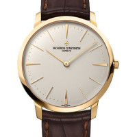 Vacheron Constantin Patrimony Grand Taille (18kt YG / Silver / Leather)