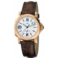 Ulysse Nardin GMT± Big Date (RG / Silver / Leather)