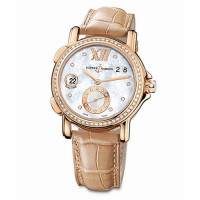 Ulysse Nardin Dual Time Ladies (RG / MOP / Leather)