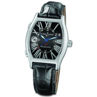 Ulysse Nardin Michelangelo UTC Dual Time (SS/Black/Roman/Leather)