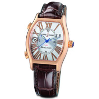 Ulysse Nardin Michelangelo UTC подвійний час (RG / срібло / римський / шкіра)