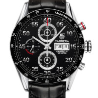 Tag Heuer Carrera Automatic Chronograph Day-date (SS / Black / Leather)
