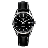 Tag Heuer Carrera Automatic Large (SS / Black-Index / Leather)