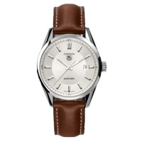 Tag Heuer Carrera Automatic Large (SS / Silver / Brown Leather)