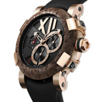 Romain Jerome Titanic-DNA rusted steel T-oxy III Chronograph pink gold