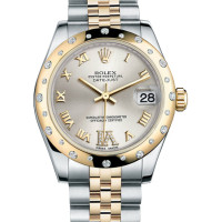 Rolex Datejust 31mm - Steel and Gold Yellow Gold - 24 Dia Bezel - Jubilee